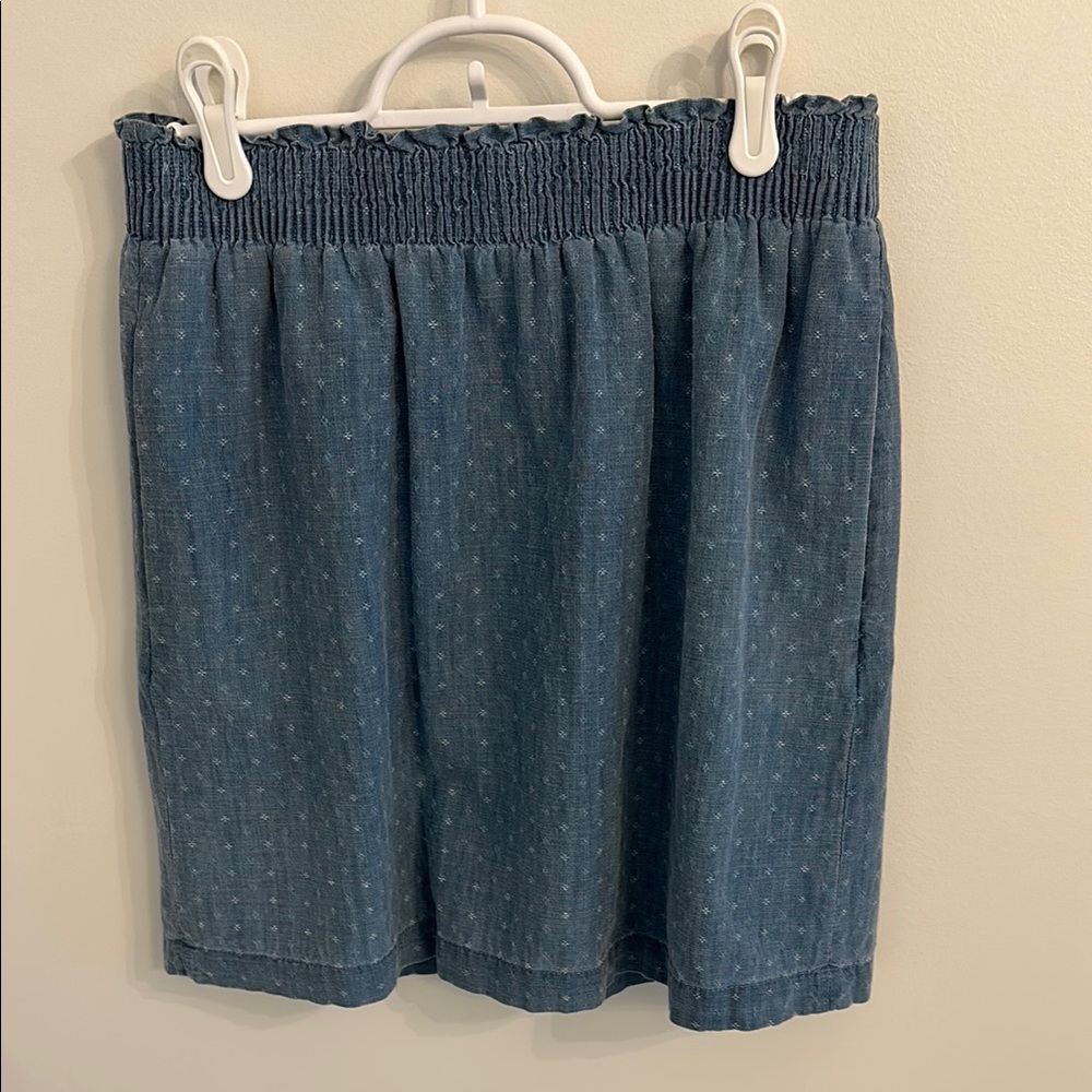 J. Crew Chambray Sidewalk Skirt